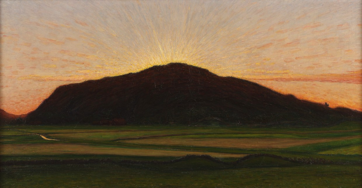 Afterglow, Karl Nordström, 1855-1923, Sverige. Nationalmuseum, foto av Bodil Karlsson. Licens: Public Domain
